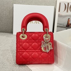 [하이엔드급] 디올 Lady Dior 미니 백 / 레드 [매장가750만원대]