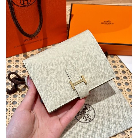 [하이엔드급] Hermes 에르메스 베안 컴팩트 지갑 Bearn Compact Wallet / CK10 밀크쉐이크 CRAIE 엡솜 금장