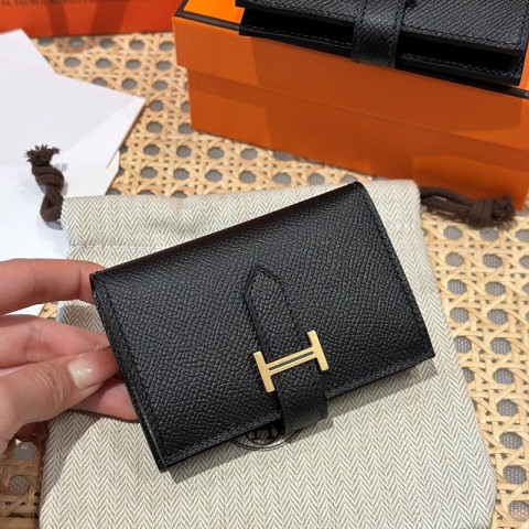 [하이엔드급] Hermes 에르메스 베안 카드 홀더 지갑 Bearn Card Holder Wallet / CK89 노아 엡솜 금장