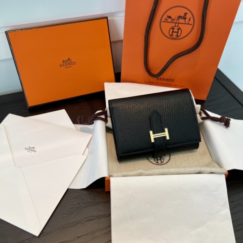 [하이엔드급] 에르메스 베안 트라이폴드 지갑 Hermes Bearn Wallet / CK89 노아 체버 금장 [매장가390만원대]