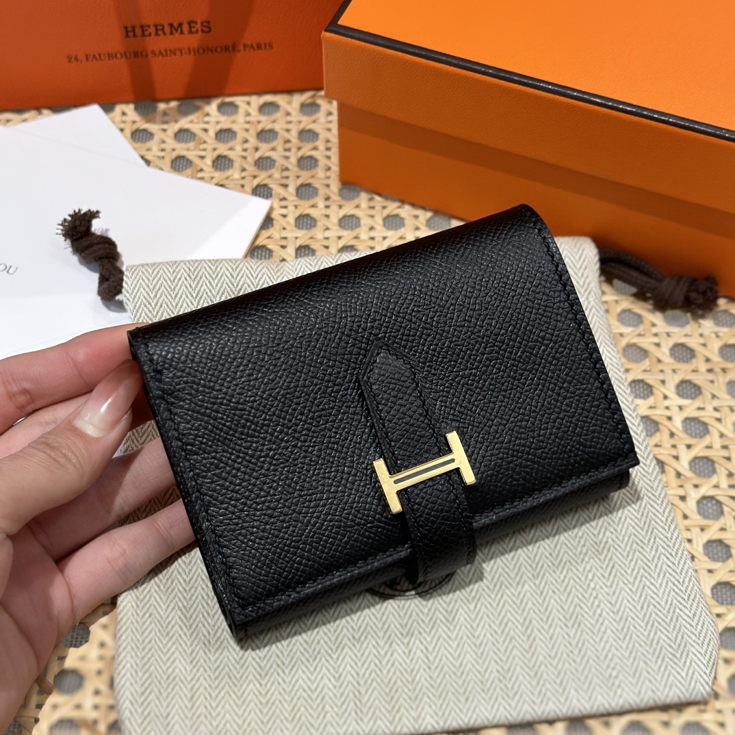 [하이엔드급] 에르메스 베안 트라이폴드 지갑 Hermes Bearn Wallet / CK89 노아 엡솜 금장 [매장가390만원대]